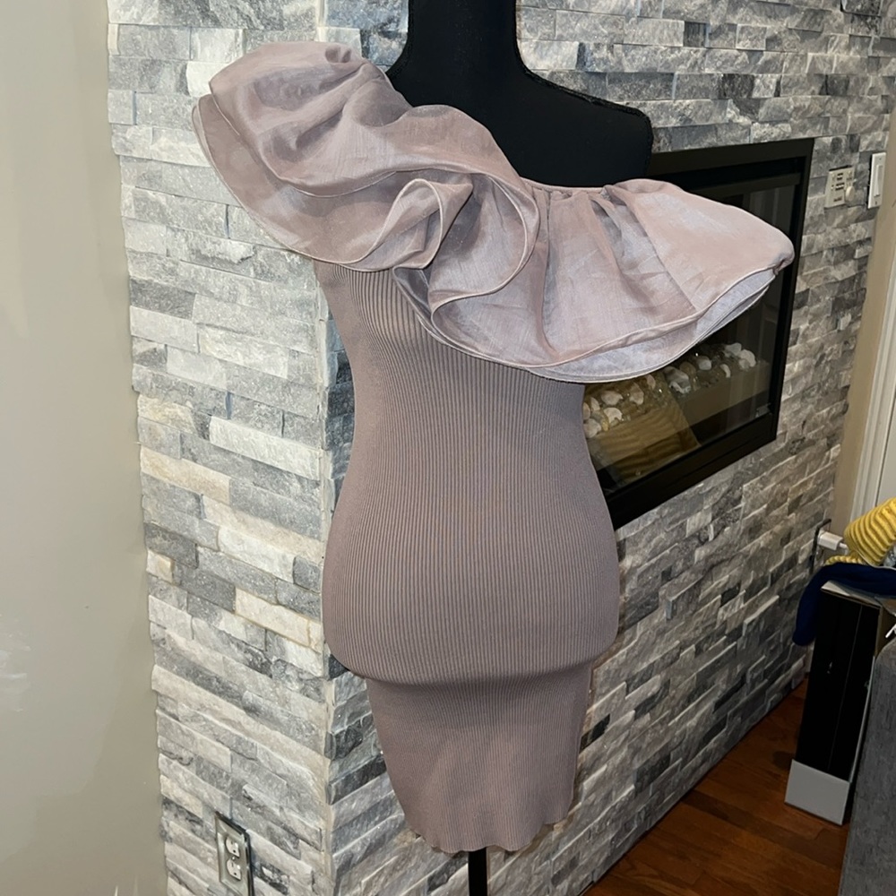 Zara party dress off the shoulders